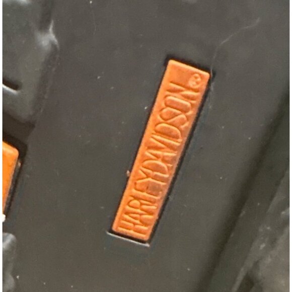 Harley Davidson Womens Boots 9 1/2 Amherst Leather Zipper Metal Logo 97125 Biker - Picture 16 of 16